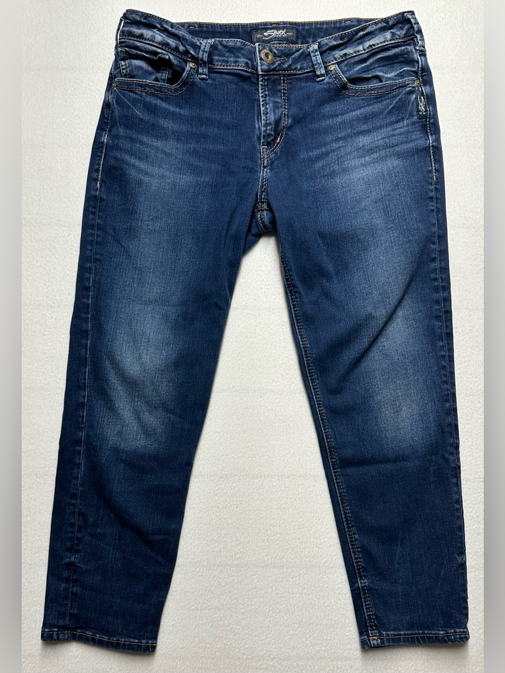 Silver Jeans Co. Suki Skinny Crop Jeans Women’s 32x25 Dark Wash Stretch